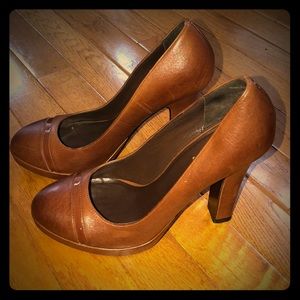 Cole Haan Tonya Cap Toe Pumps — Woodbury Brown